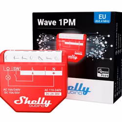 Shelly Qubino Wawe 1PM commutateur électrique Commutateur intelligent Rouge - Vue supplémentaire 5