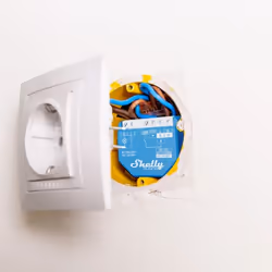 Shelly Qubino Wave 1 commutateur électrique Commutateur intelligent Bleu