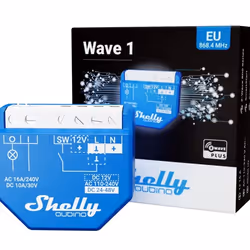 Shelly Qubino Wave 1 commutateur électrique Commutateur intelligent Bleu - Vue supplémentaire 5