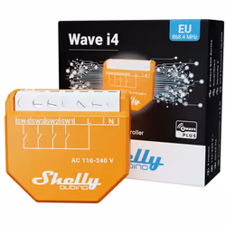 Shelly Qubino Wave i4 Commutateur intelligent Orange