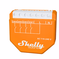 Shelly Qubino Wave i4 Commutateur intelligent Orange - Vue supplémentaire 4