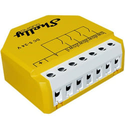 Shelly Qubino Wave i4 DC Commutateur intelligent Jaune