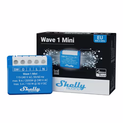 Shelly Qubino Wave 1 Mini Commutateur intelligent Bleu