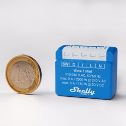 Shelly Qubino Wave 1 Mini Commutateur intelligent Bleu