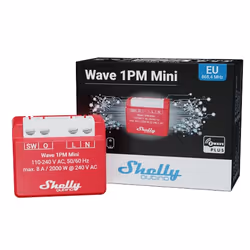 Shelly Qubino Wave 1PM Mini Commutateur intelligent Rouge - Vue supplémentaire 6