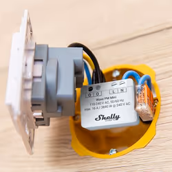 Shelly Qubino Wave PM Mini Commutateur intelligent Gris - Vue supplémentaire 4
