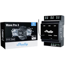 Shelly - Wave pro 3 Relais pour rail din Z-Wave