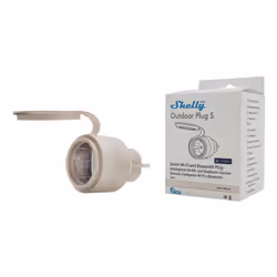Shelly Outdoor Plug S Gen3 Prise intelligente Moka - Vue supplémentaire 2
