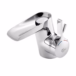 Mitigeur lavabo Melange, avec écoulement cascade commande à levier cartouche MULTIPORT avec disques en céramique mousseur lam ...