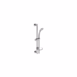 Kit de ducha con teléfono de ducha de 8 cms de diámetro, con 3 Funciones y barra de 60 cms con Jabonera Kit de ducha con telé ...