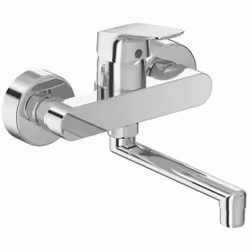 Mitigeur mural de cuisine bec rotatif 160 mm raccords S réglables cartouche 38 mm avec disques en céramique pivot de cartouch ...