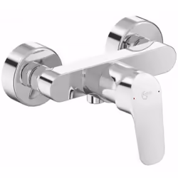 Mitigeur de douche mural sans accessoire limite du retour débit à 3 bar : 13l/min raccords S cachés à faible niveau de bruit  ...