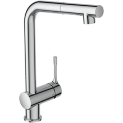 Robinet de cuisine avec douchette Ideal Standard Ceralook bec l chromé