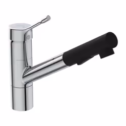 Robinet de cuisine avec douchette Ceralook chromé et noir