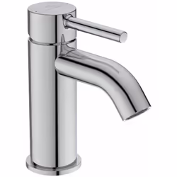 Mitigeur pour lavabo de salle de bain KOLVA Esthétique : finition chrome brillant, corps fin en métal Economique : Cartouche ...