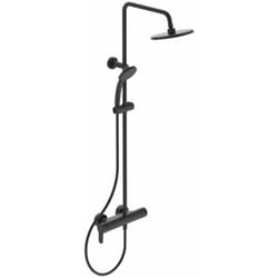 Cerafine o - Set de douche avec mitigeur, diamètre 20 cm, 1 jet, noir BC750XG - Ideal Standard