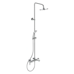 Cerafine o - Ensemble de douche avec mitigeur de baignoire, diamètre 200 mm, 1 jet, chrome BC749AA - Ideal Standard