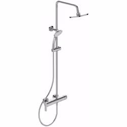 Le set de douche comprend mitigeur de douche couleur : chrome levier métallique avec marquage de l’eau chaude/ de l’eau froid ...