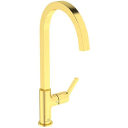 Robinet de cuisine Ideal Standard Gusto carre or