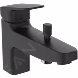 Mitigeur de baignoire avec inverseur couleur : noir matériau : laiton dimensions : 196 x 146 x 47 mm bec fixe 153 mm FirmaFlo ...