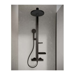 Alu+ système de douche BD583XG avec thermostat de douche, 2 Ablagen , noir soie - Ideal Standard