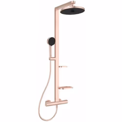 Description générale Le set de douche Ceratherm ALU+ combine fonctionnalité et design moderne avec sa finition rosée. Il comp ...
