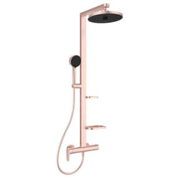 Alu+ - Set de douche avec mitigeur, diamètre 26 cm, 2 jets, rosé BD584RO - Ideal Standard