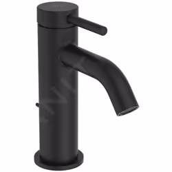 Mitigeur de lavabo à levier H85 couleur : noir soyeux matériau : laiton finition SmartShine - pour un nettoyage plus facile h ...