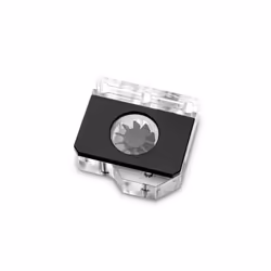EK Water Blocks 3831109829721, Indicateur de débit, Noir, Transparent, 1/4"