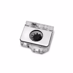 EK Water Blocks 3831109829752, Indicateur de débit, Nickel, Acier inoxydable, Transparent, 1/4", 1 pièce(s)