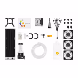 EK Water Blocks 3831109904930, Kit de refroidissement du liquide, 12 cm, Noir