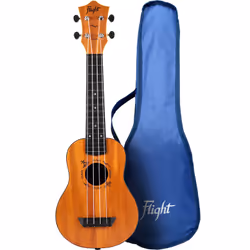 Flight Music TUS53, Ukulele acoustique, Coupe ukulélé, Soprano, Bois, Acrylonitrile-Butadiène-Styrène (ABS), Acrylonitrile-Bu ...