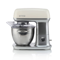 Gorenje MMC1000RL robot de cuisine 1000 W 4,5 L Champagne, Acier inoxydable, Blanc