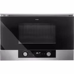Asko OM8334S, Intégré, Micro-onde simple, 850 W, Rotatif, Tactile, Noir, Acier inoxydable, Gauche