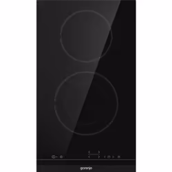 Gorenje ECT322BCSC, Noir, Intégré, Céramique, Verre-céramique, 2 zone(s), 2 zone(s)