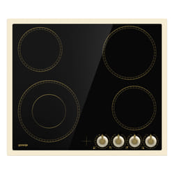 Gorenje EC642CLI Noir, Ivoire Intégré Céramique 4 zone(s)