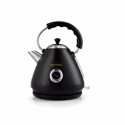 Gorenje K17CLBK, 1,7 L, 2200 W, Noir, Métal, Plastique, Indicateur de niveau d'eau, Arrêt de sécurité en cas de surchauffe