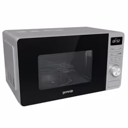 Gorenje MO20A4X, Sur toute la gamme, Micro-ondes grill, 20 L, 800 W, Boutons, Rotatif, Noir, Métallique