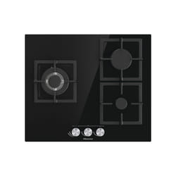 Hisense GG633B plaque Noir Comptoir 58 cm Gaz 3 zone(s)