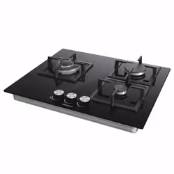 Hisense GG633B plaque Noir Comptoir 58 cm Gaz 3 zone(s)