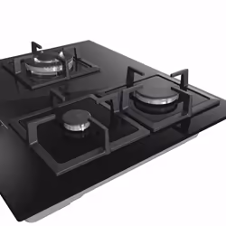 Hisense GG633B plaque Noir Comptoir 58 cm Gaz 3 zone(s) - Vue supplémentaire 6