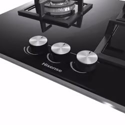 Hisense GG633B plaque Noir Comptoir 58 cm Gaz 3 zone(s) - Vue supplémentaire 7