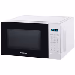 Hisense H20MOWS3G, Comptoir, Micro-onde combiné, 20 L, 700 W, Tactile, Noir, Blanc