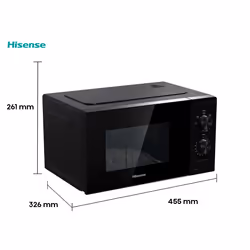 Hisense H20MOBP1 micro-onde Comptoir Micro-onde simple 20 L 700 W Noir - Vue supplémentaire 9