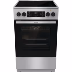 Gorenje GECS5C70XA, Cuisinière, Acier inoxydable, Rotatif, Tactile, Acier inoxydable, Acier inoxydable, En haut devant