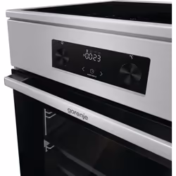Gorenje 740742 four et cuisinière Plaque avec zone à induction Noir, Acier inoxydable A