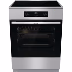 Gorenje GEIT6C60XPG, Cuisinière, Rotatif, Tactile, Acier inoxydable, Acier inoxydable, En haut devant, Électronique