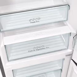 Hisense RB434N4BCB réfrigérateur-congélateur Pose libre 331 L B Gris, Acier inoxydable - Vue supplémentaire 6