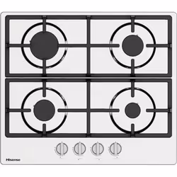 Hisense GM643XHFCI, Acier inoxydable, Intégré, 60 cm, Gaz, En fonte, 4 zone(s)