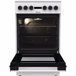 Hisense HEC5A11WG four et cuisinière Electrique Céramique Blanc, Noir - Vue supplémentaire 4